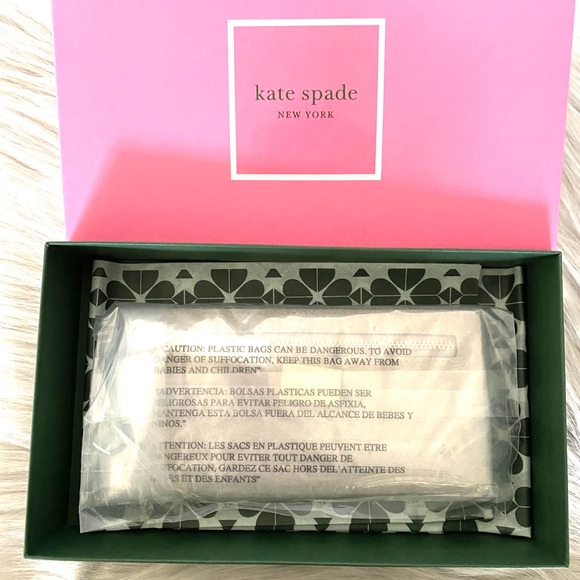 Kate Spade New York Staci colorblock large slim bifold wallet Blush Pink - Picture 3 of 6